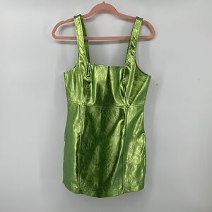 🍀Metallic Green Mini Dress🍀